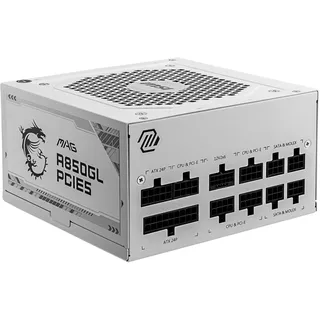 MAG A850GL White 850 Watt ATX3.0 80+ Gold Netzteil PCIe 5.0 120mm Lüfter