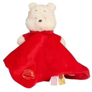 Disney Winnie Puuh Kopf mit Schmusetuch, aus 100 % recyceltem Material, Schmuse- & Einschlaftuch für Babys ab 0 Monaten, nachhaltig & weich