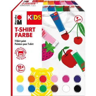 Marabu KiDS T-Shirt Farbe 12 St. 36 ml Mehrfarbig