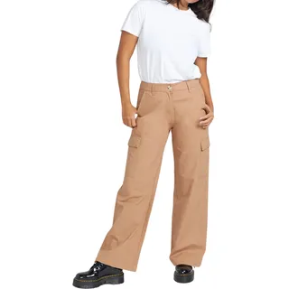 Volcom Cargstone Cargohose aus Baumwolle für Damen W27 - Beige
