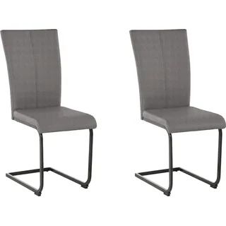 OTTO home Freischwinger Oliver Polyester grau 2er Set
