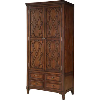 Klassischer Stil Kleiderschrank Schrank Holz Garderobe Schränke Gründerzeit Neu - Braun