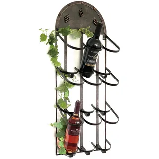 DanDiBo Ambiente Weinregal 31 x 84 x 17 cm Bronze