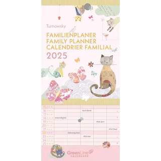 Greenline Turnowsky 2025 Familienplaner -Wandkalender - Familien-Kalender - 22x45