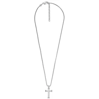 Fossil Halskette Herren Silber Edelstahl