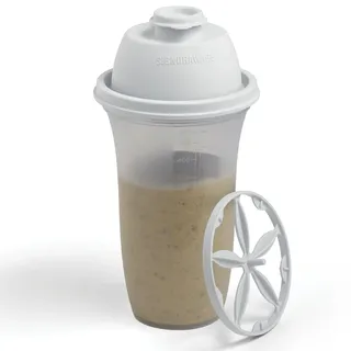 SIGNORA WARE Shaker-Flaschen aus Kunststoff, 500 ml, für Mahlzeiten, Shakes & Smoothies, Getränke, zum Mischen von Salat Dressing & Saucen, Margarita, mehr