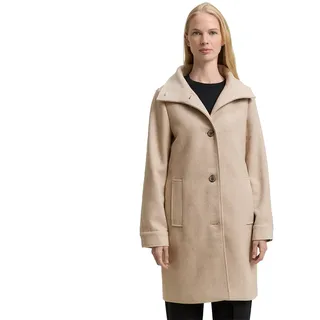 Tom Tailor Damen Wollmantel mit Stehkragen