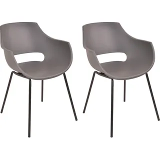 SIT Schalenstuhl (Set) 2 Stk., grau