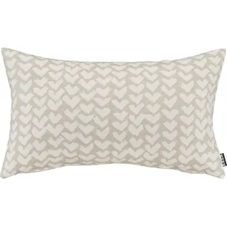 H.O.C.K. White Heart Dekokissen 50 x 30 cm Beige