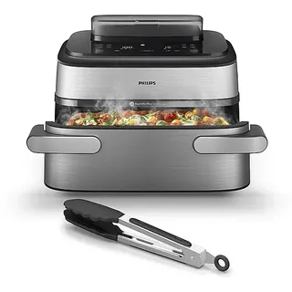 Philips 5000 Series Steam Airfryer NA565/02 silber/edelstahl