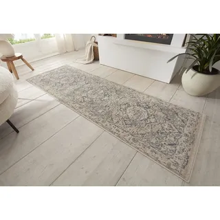 HANSE HOME Sand Kurzflorteppich 80 x 200 cm Beige/Grau
