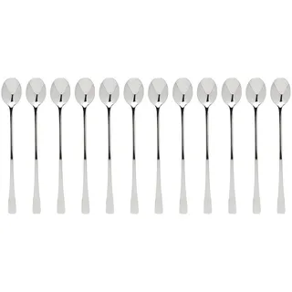 Butlers Longdrinklöffel (12er Set) Limo , Silberfarben , Metall , Besteck, Löffel