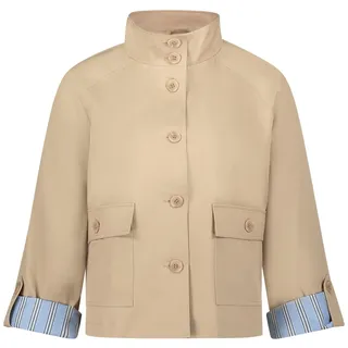 Outdoorjacke CARTOON "Casual-Jacke mit aufgesetzten Taschen", Damen, Gr. 42, beige, Obermaterial: 53% Baumwolle CO. 47% Polyester PES., Jacken Outdoorjacke