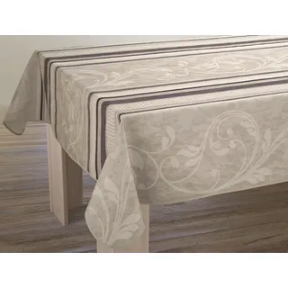 Le linge de Jules Tischdecke Fleckabweisende Arabesque - Runde Durchmesser 160 cm