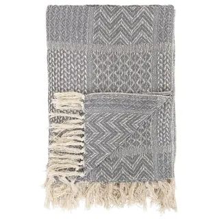 Bloomingville Throw 130 x 160 cm grau