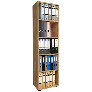 VCM Holz Büro Regal Bücher Ordner Aktenregal Ordnerregal Bücherregal Ulas 5f