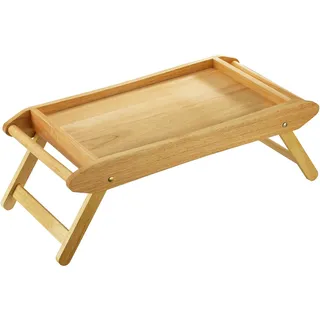 Zassenhaus Bett- / Serviertisch, 69 x 35 cm, Gummibaumholz hell