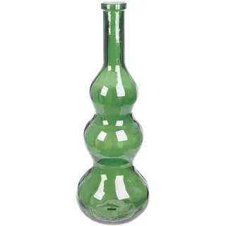 Gilde Vase Balleros aus Glas - bauchige Form - grün - Höhe 75cm x Ø 27cm - Dekovase