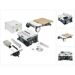 Festool CSC SYS 50 EB-Basic-Set 18 V inkl. Sägeblatt, Parallelanschlag, Schiebestock, Winkelanschlag, Staubfangsack