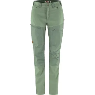 Fjällräven Damen Abisko Midsummer Reg Hose, Jade Green/Patina Green, 46