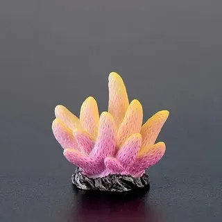 Movoja 2 STÜCK - Aquarium Deko Korallen - für Süß und Salzwasser - Dekoration Koralle Aquaristik - 7 Bunt