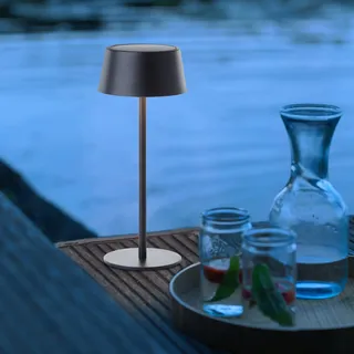 OTTO home LED Außen-Tischleuchte schwarz 30 cm 1 Stk. dimmbar