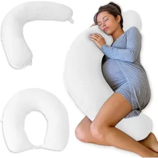 Schwangerschaftskissen, Stillkissen XXL – multifunktional – Seitenschlaf-Kissen – kühlende Bezug – 105 x 36 x 21 cm