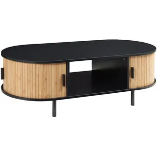 [en.casa] Tvedestrand Schwarz Bambus 120 x 55 x 40 cm