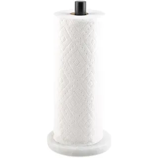 Küchenrollenhalter Stehend, Natürlicher Marmor Küchenpapierhalter φ15x32cm