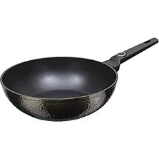 BerlingerHaus Wok 28 cm Primal Gloss, Pfanne + Kochtopf, Schwarz