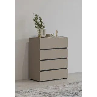 INOSIGN Kommode »Cross,Breite 60 cm, moderne grifflose Sideboard,4 Schubkästen«, Schubladenschrank mit viel Stauraum, Flur Highboard