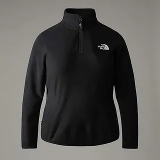 The North Face NF0A856U4H01 Women’s Plus 100 Glacier 1/4 Zip - Eu Sweatshirt Damen TNF Black-NPF Größe 2X