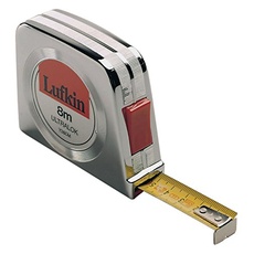 Lufkin Y25CME (T0060402511) Ultralok Maßband 5m x 13mm / 16' x 1/2 Zoll, mit metrische und englische Maßeinteilung und verchromtes Kunststoffgehäuse