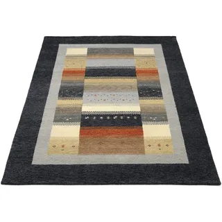 Wollteppich OCI DIE TEPPICHMARKE "INTENSE SONA", bunt (grau, multi), B:250cm H:12mm L:350cm, Schurwolle, Teppiche, Wollteppich, handgeknüpft, reine Schurwolle, fußwarm, Wohnzimmer
