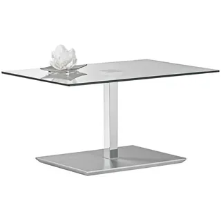 Zurbrüggen Beistelltisch auf Rollen höhenverstellbar silber 90 x 47 x 60 cm