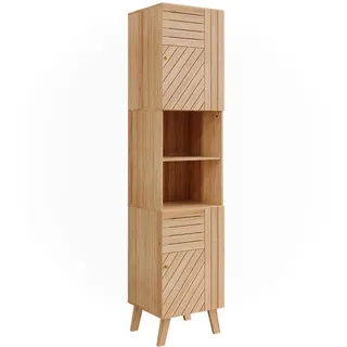 Vicco Lucie 50119 Hochschrank 40 x 177 cm Braun MDF