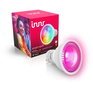 innr Zigbee GU10 Smart LED Spot, funktioniert mit Hue* und Alexa (Bridge erforderlich), White & Colour, 16 Millionen Farben, smart LED Lampe, 410 lumen, dimmbar, 1 Stück