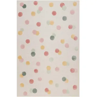 Wecon Home Kinderteppich , Multicolor , Textil , Punkte , rechteckig , 70x140 cm , GoodWeave , für Fußbodenheizung geeignet, in verschiedenen Größen erhältlich, pflegeleicht, strapazierfähig , Teppiche und Böden, Teppiche, Kinderteppiche