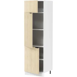VCM Hochschrank VCM Küchenschrank 60 x 57 x 207 cm Braun