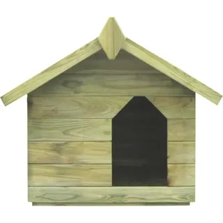 vidaXL Hundehütte mit Dach Imprägniertes Kiefernholz - Grün