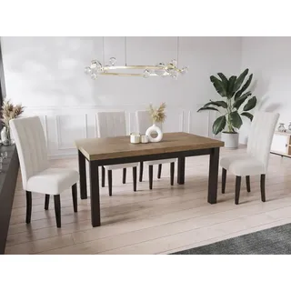 WFL GROUP Gemini 120 x 80 x 78 cm braun