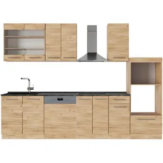 Vicco Küchenzeile Fame-Line 300 cm Braun