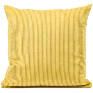 Gözze Capri Cord Dekokissen 40 x 40 cm Gelb