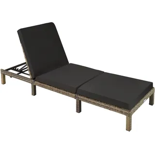 Tectake Sofia Sonnenliege 196 x 66 x 22 cm Natur