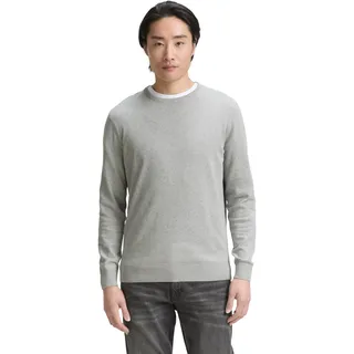 TOM TAILOR Herren Basic Strickpullover mit Crewneck