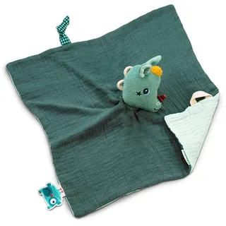Lilliputiens Kuscheltuch Marionette Joe der Drache 32 cm Grün