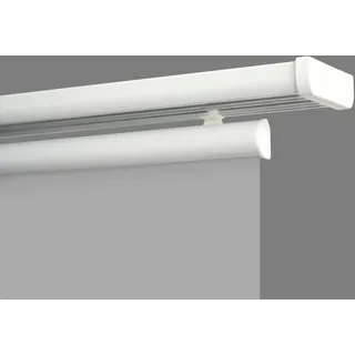 Good Life Gardinenschiene Sileno 3-läufig Ø 0 mm 140 cm Weiß/Grau