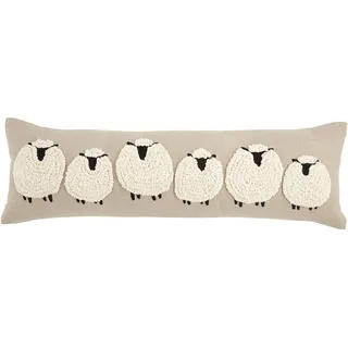 Mud Pie Langes Schafkissen braun