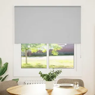 vidaXL Verdunkelungsrollo Hellgrau 130x175cm Stoffbreite 126,6cm - Grau