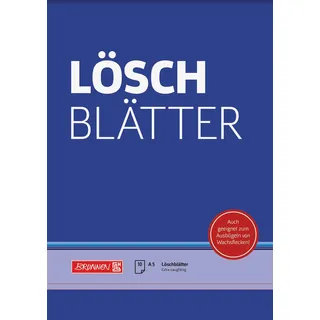 Brunnen Löschblattblock A5, 10 Blatt, blau